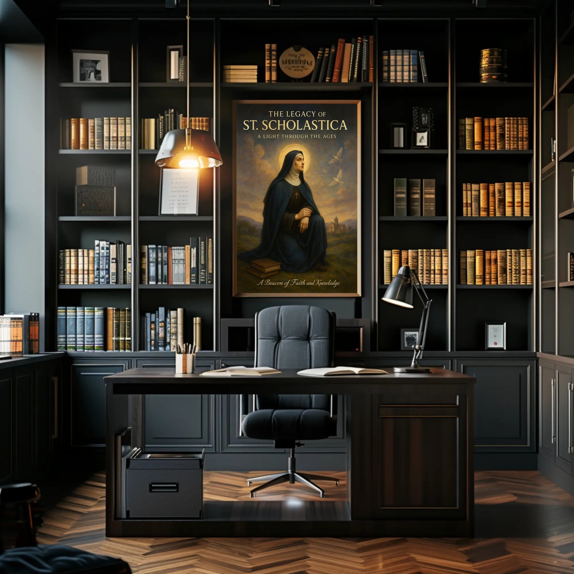 The Legacy of St. Scholastica Poster PosterGoat
