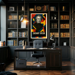 Zachary Taylor 12th President of the United States Abstract Pop Poster