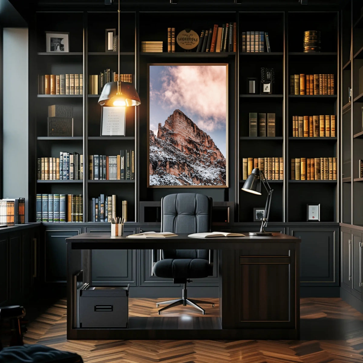 Majestic Mountain Peak Poster