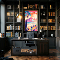 Copacabana Beach Rio de Janeiro Travel Poster