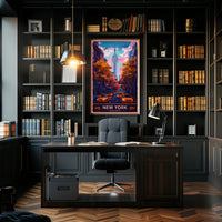 New York City in Autumn Poster