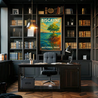 Biscayne National Park Poster Wall Art Coastal Decor