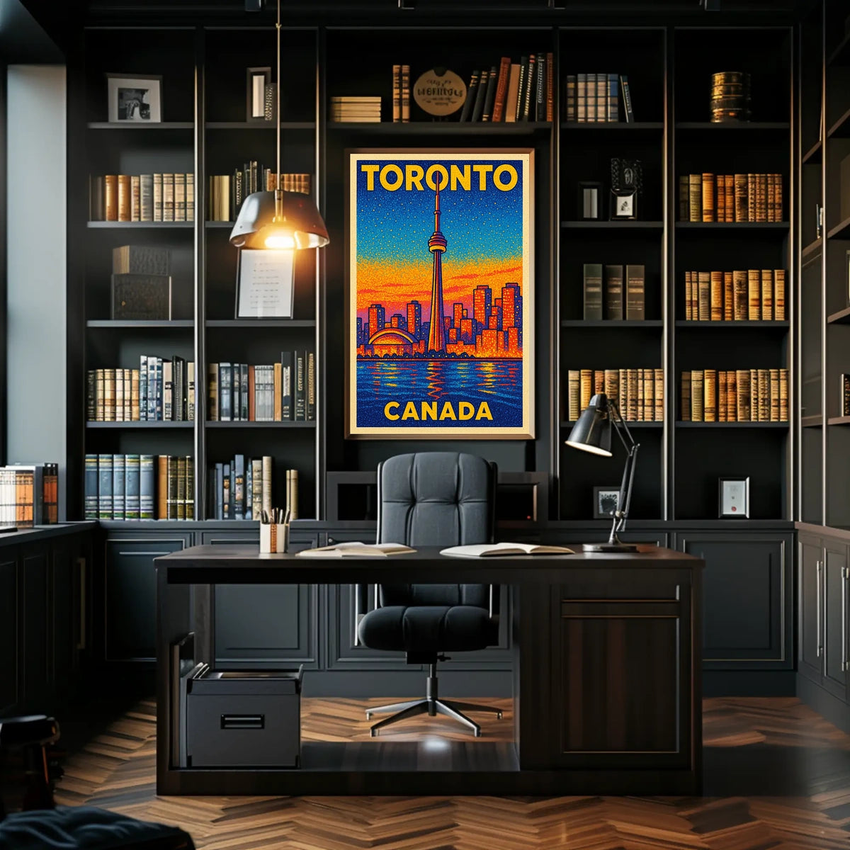 Toronto Skyline Art Poster