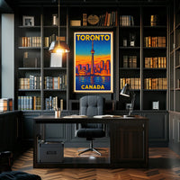 Toronto Skyline Art Poster