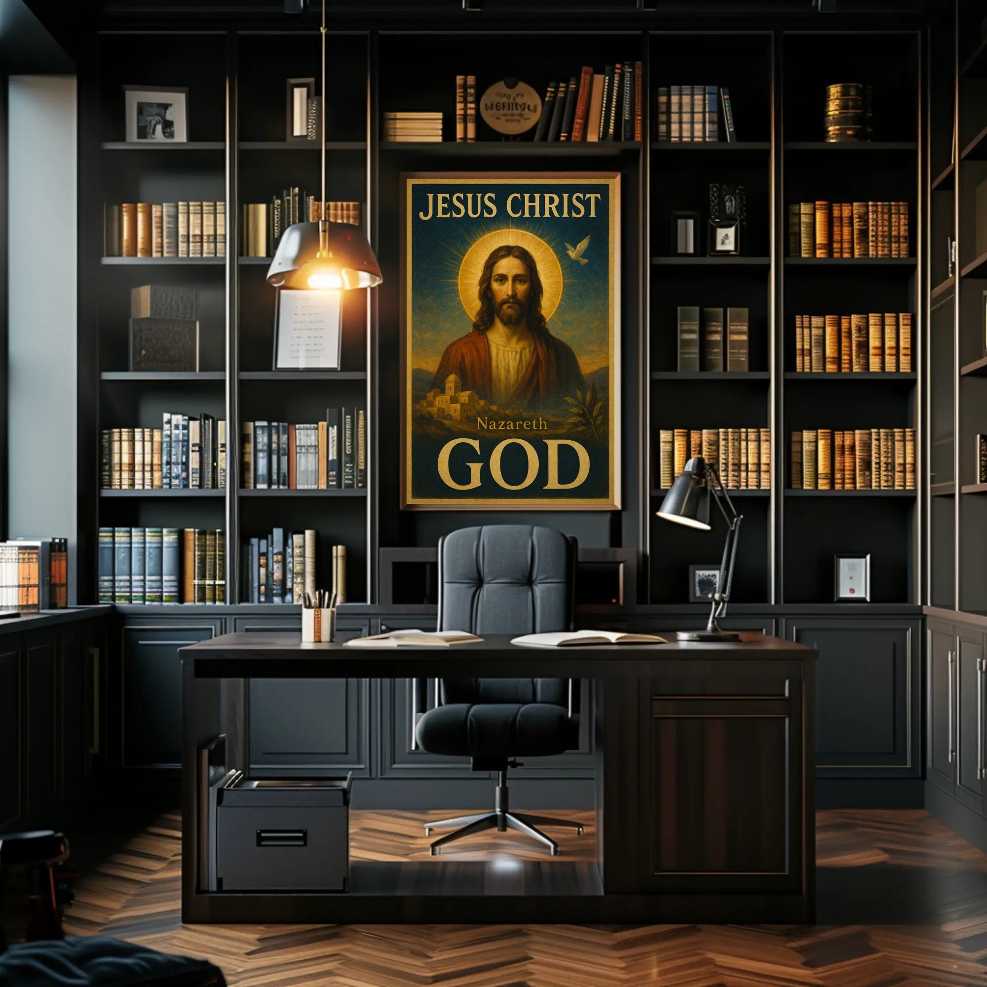 Jesus Christ Vintage Art Religious Heritage Poster