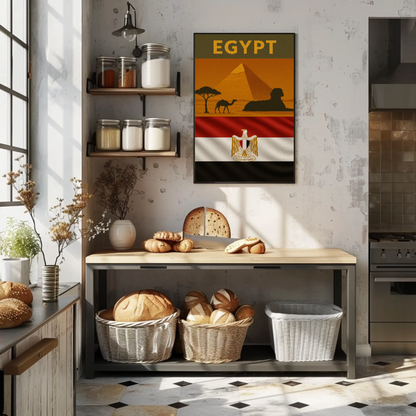 Egyptian Landscapes Vintage Travel Art Print Travel Poster