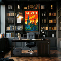 Discover Latvia Poster