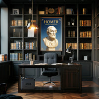 Homer Ancient Greek Poet Poster PosterGoat