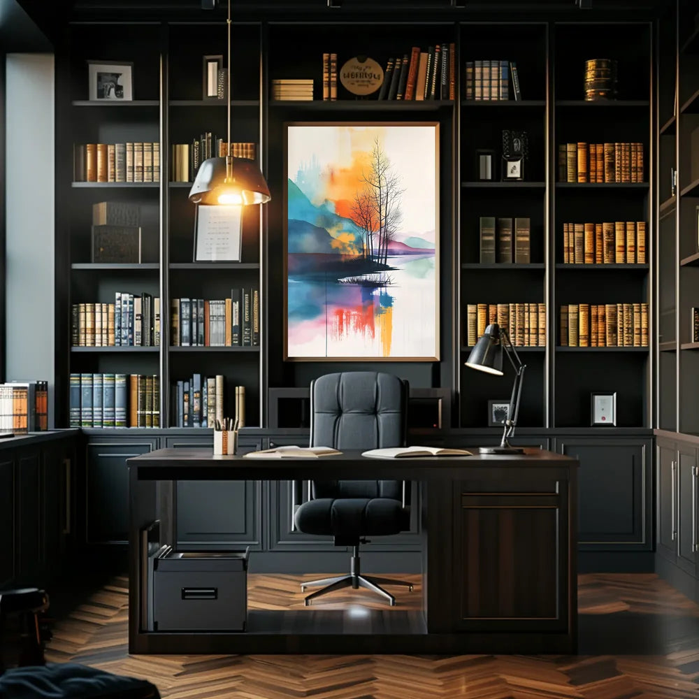 Modern European Financial Equation Art Poster