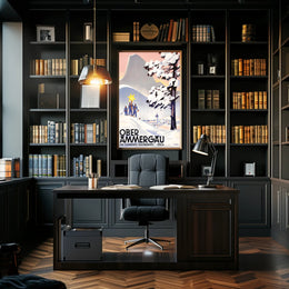 Oberammergau Ski Paradise Poster PosterGoat