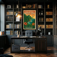 Vintage Scenic Travel Destination Poster