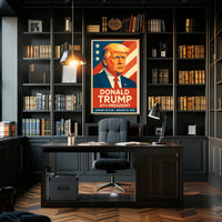 Patriotic American Presidential Poster: Stars and Stripes Edition