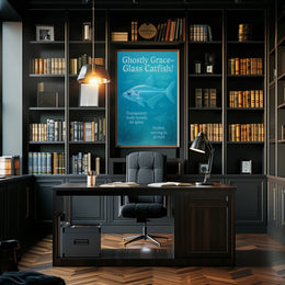 Ghostly Grace Glass Catfish Poster