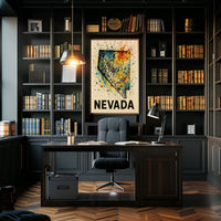 Nevada A Splash Of Color Poster
