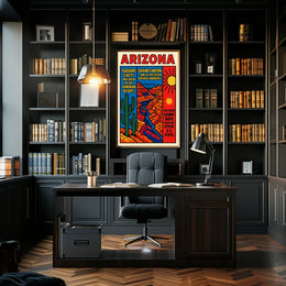Arizona Saguaro and Grand Canyon Celebration Poster