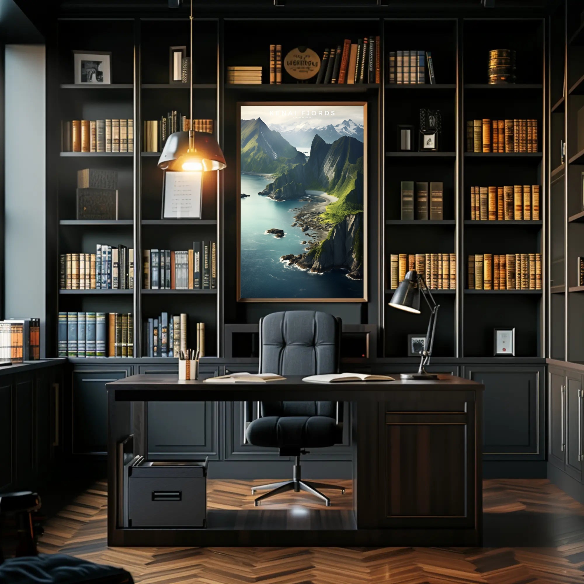 Kenai Fjords Majestic Travel Poster Wall Art