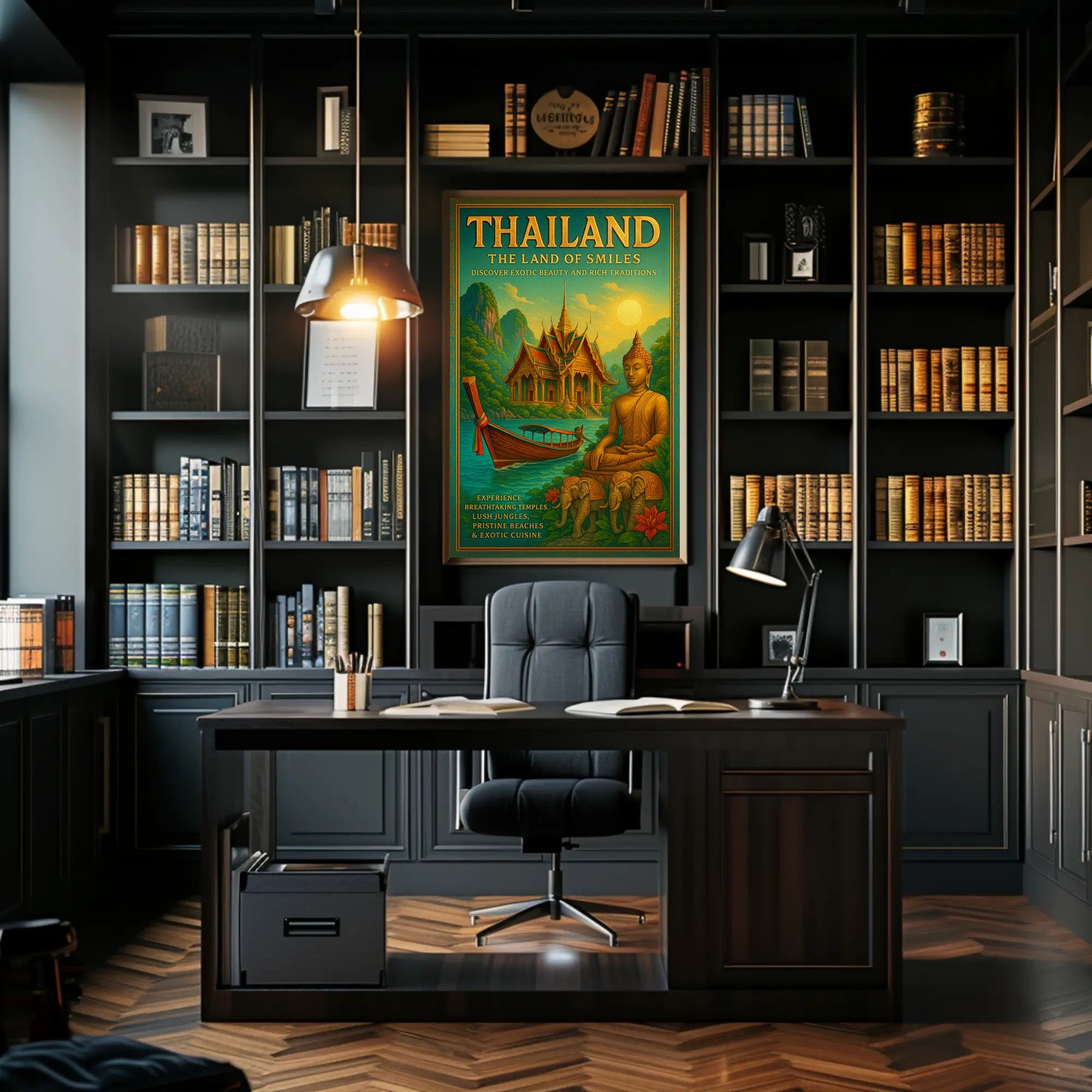 Thailand: The Land of Smiles Travel Poster
