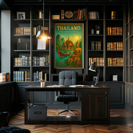 Thailand: The Land of Smiles Travel Poster