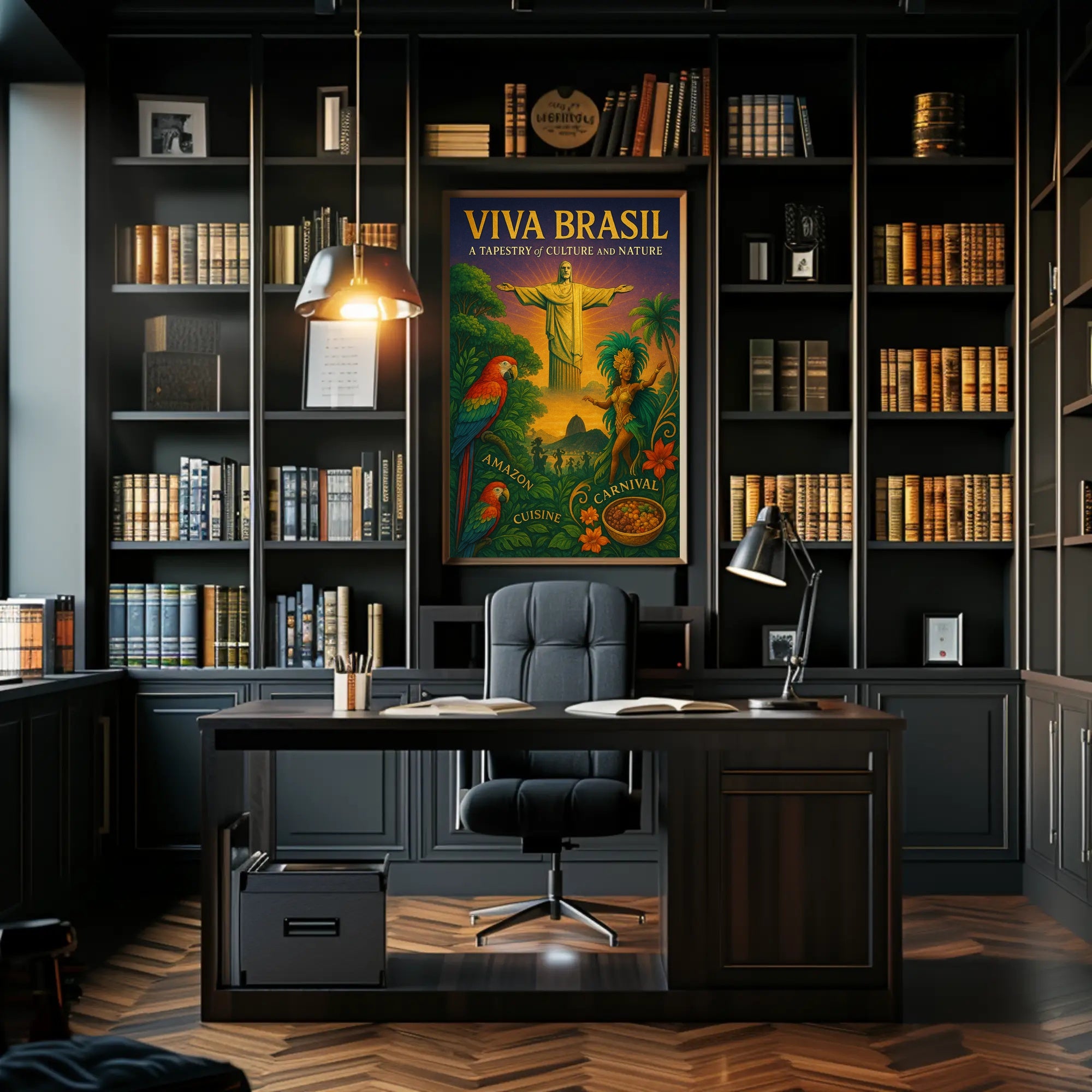 Viva Brasil A Tapestry Of Culture And Poster