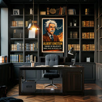Einstein Relativity Modern Scenic Science Poster
