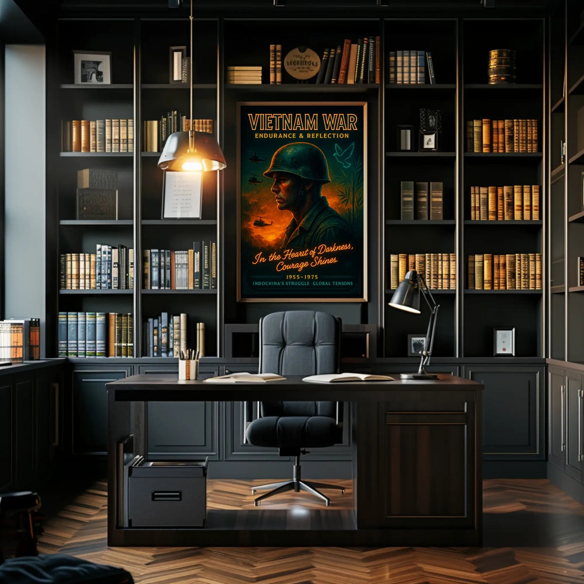 Vietnam War Endurance Reflection Poster