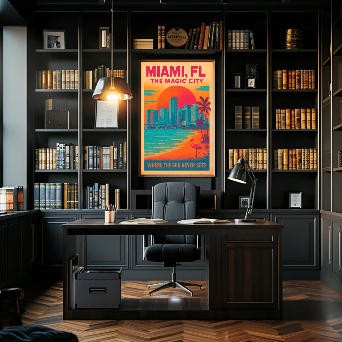 Miami, FL The Magic City Poster