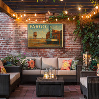 Fargo Travel Poster Where The North Begins