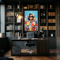 Vibrant Urban Fashion Cityscape Poster Modern Wall Art
