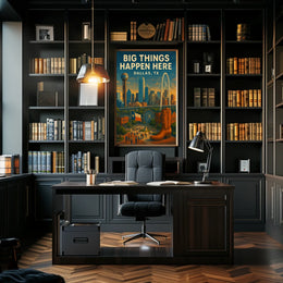 Big Things Happen Here Dallas, Tx Poster
