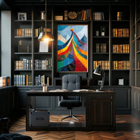 Abstract Modern Art Deco Style Poster