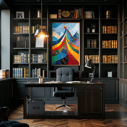 Abstract Modern Art Deco Style Poster