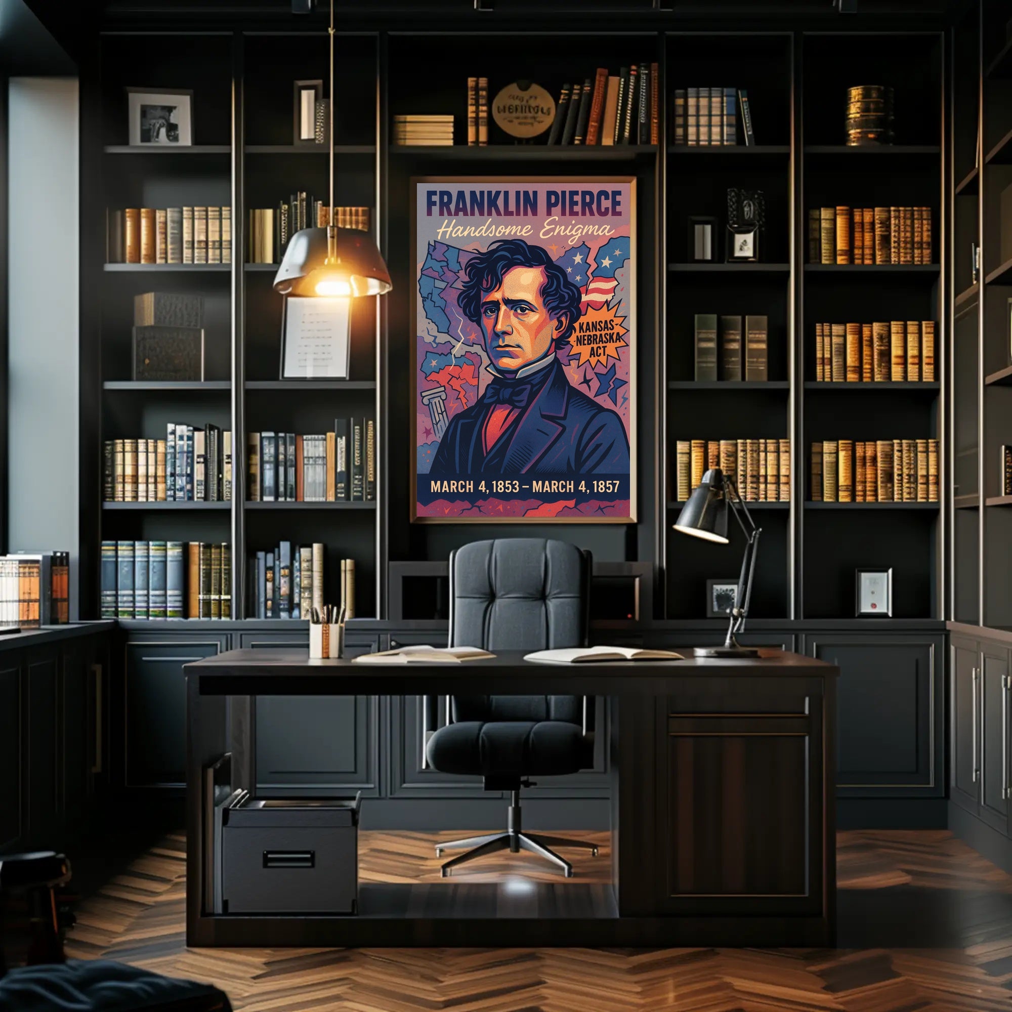 Franklin Pierce 14th President Poster PosterGoat