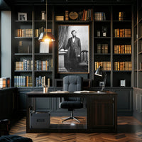 Abraham Lincoln Glasses in Hand Poster Artwork PosterGoat