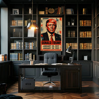Donald Trump 45th President of the United States Street Art Mashup Poster