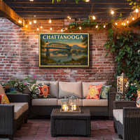 Chattanooga Scenic South Travel Poster Print