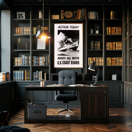 Coast Guard Ship in Ice Military Recruitment Poster