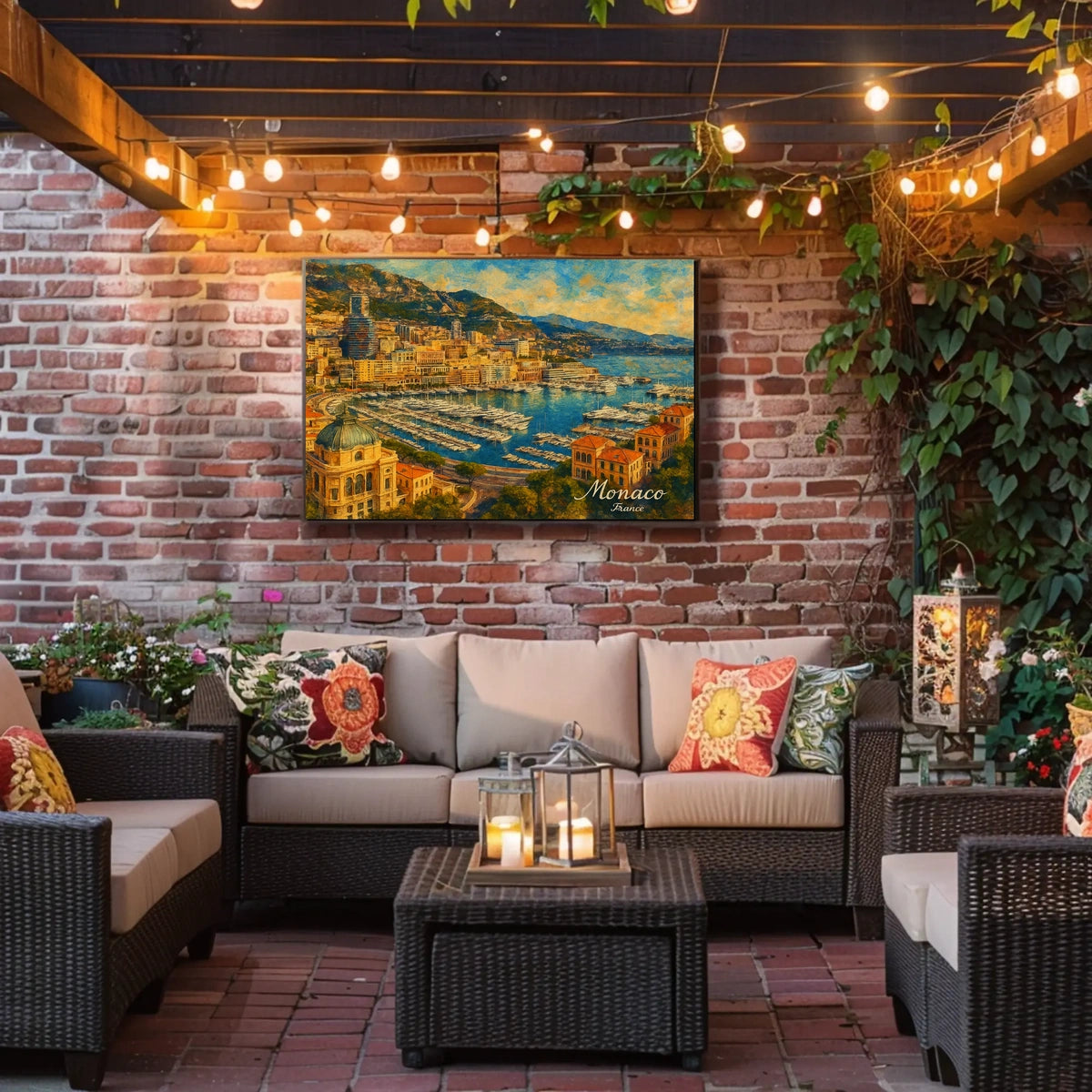 Monaco Harbor A Scenic View Poster