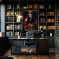 The Enigmatic Masked Figure Poster PosterGoat