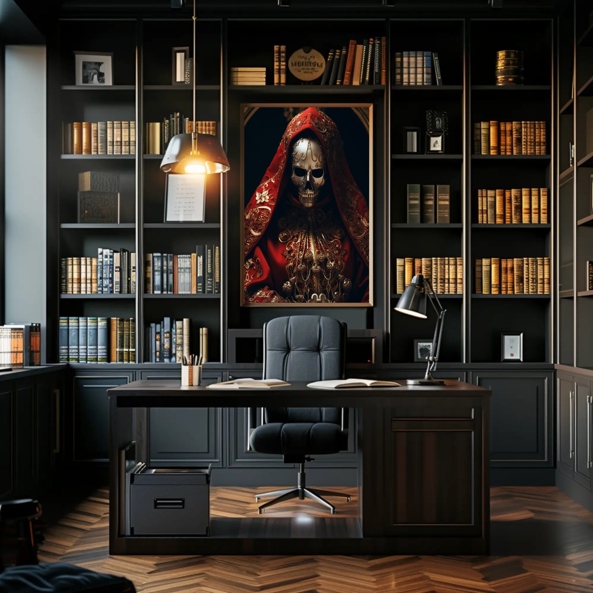 The Enigmatic Masked Figure Poster PosterGoat