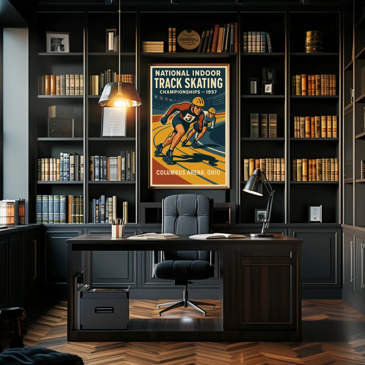National Indoor Track Skating Poster