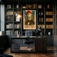 James K. Polk 11th President of the United States Christmas SeriesPoster