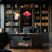 Crimson Elegance Nature Poster 18x24 Wall Art Living Room
