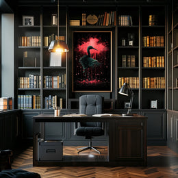 Crimson Elegance Nature Poster 18x24 Wall Art Living Room