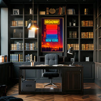 Broadway New York Urban Vibe Travel Poster