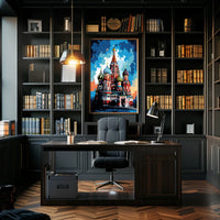 Saint Basil's Cathedral Whimsical Artistic Cultural Heritage Poster