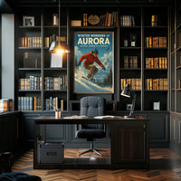 Winter Wonders of Aurora Poster
