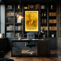 Donald Trump 47th President of the United States Vintage Watercolor Poster