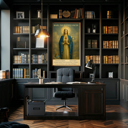 Mary's Sacred Heart Iconic Heritage Poster