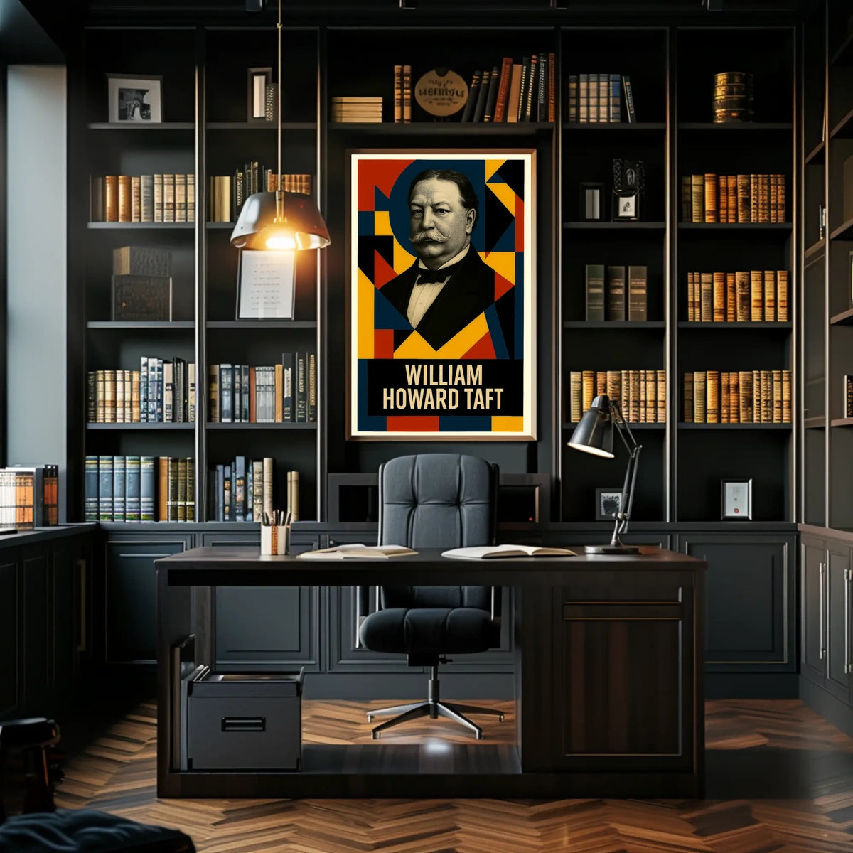 William Howard Taft 27th President of the United States Abstract Pop Poster