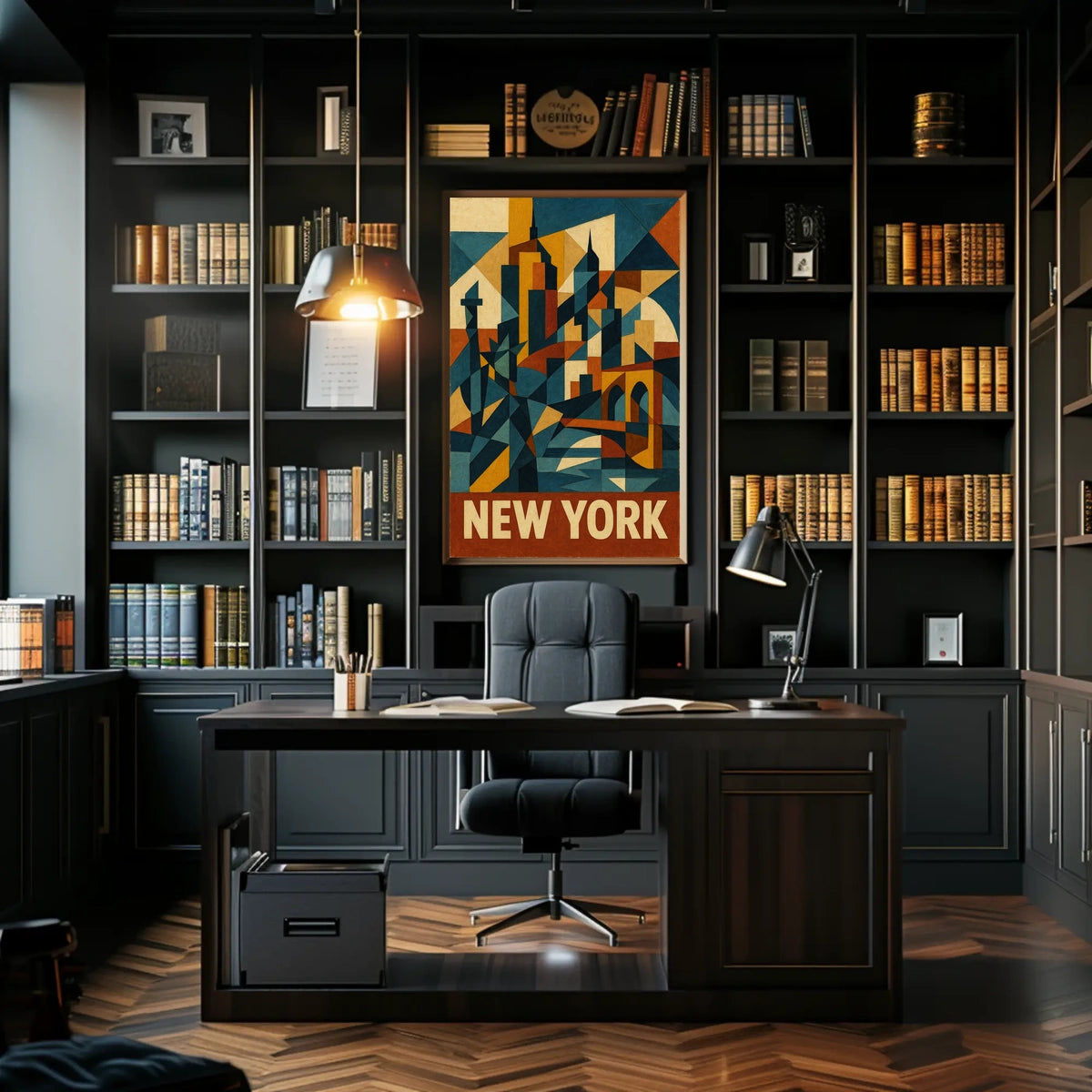 New York City Abstraction Abstract Poster